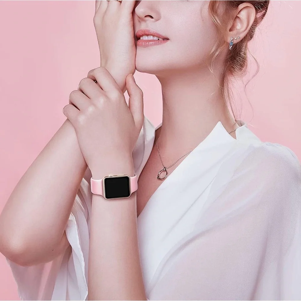 White Smart watch band